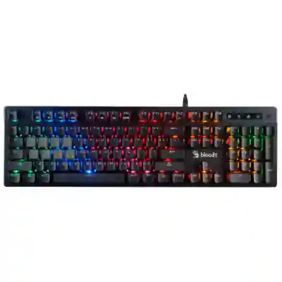 Tastatura A4Tech Bloody B500N, RGB LED, USB, Black