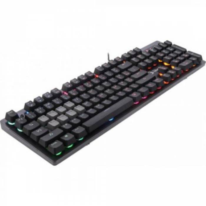 Tastatura A4Tech Bloody B500N, RGB LED, USB, Black