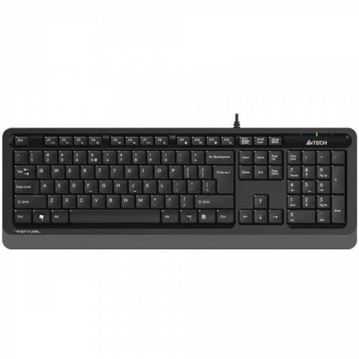 Tastatura A4Tech FStyler FK10, USB, Black-Grey