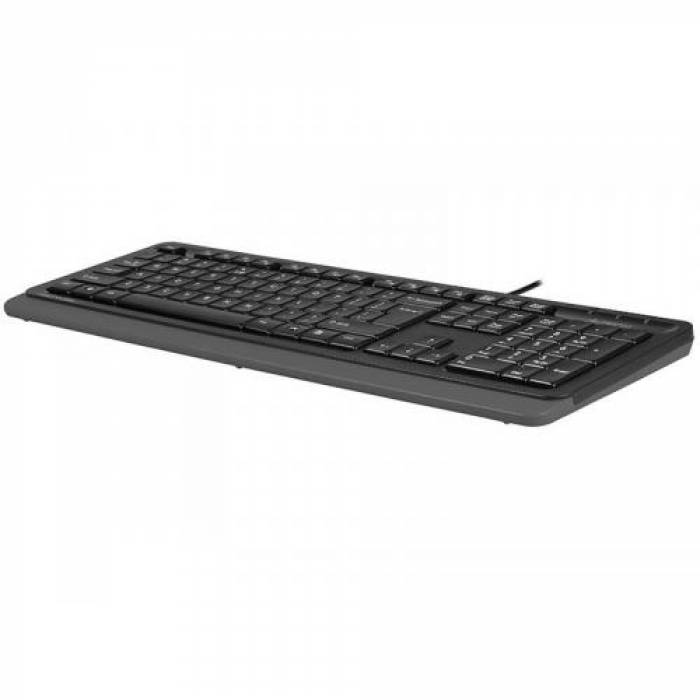 Tastatura A4Tech FStyler FK10, USB, Black-Grey