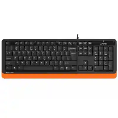 Tastatura A4Tech FStyler FK10, USB, Black-Orange