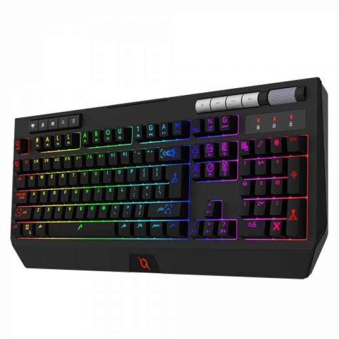 Tastatura AQIRYS Capella, RGB LED, USB, Black