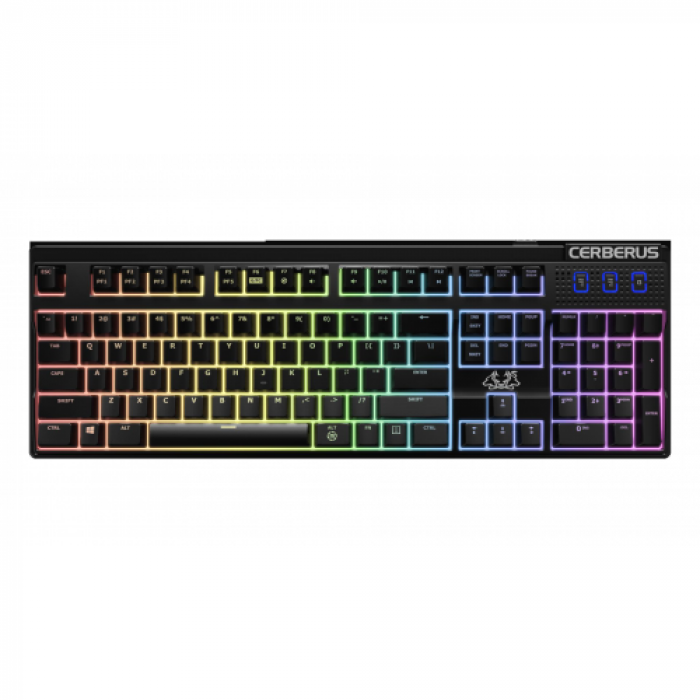 Tastatura Asus Cerberus Mech RGB LED, USB, Black