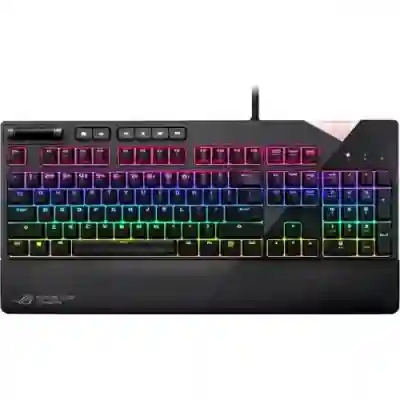 Tastatura Asus ROG Strix Flare Cherry MX Brown, RGB LED, USB, Black