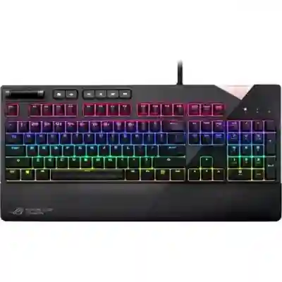 Tastatura Asus ROG Strix Flare Cherry MX Red, RGB LED, USB, Black