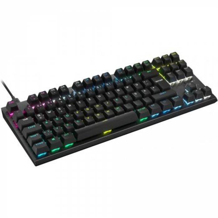 Tastatura Corsair K60 PRO TKL RGB, USB, Black