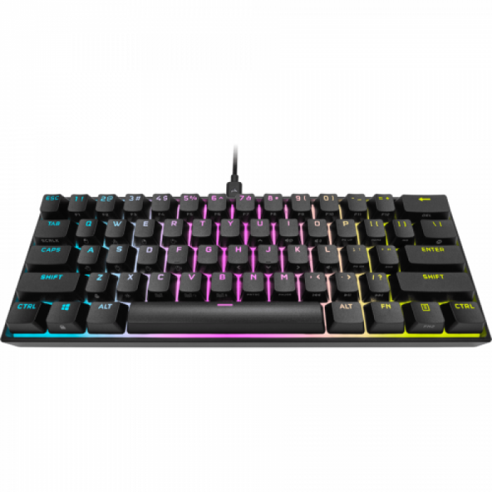 Tastatura Corsair K65 RGB MINI, RGB LED, USB, Black