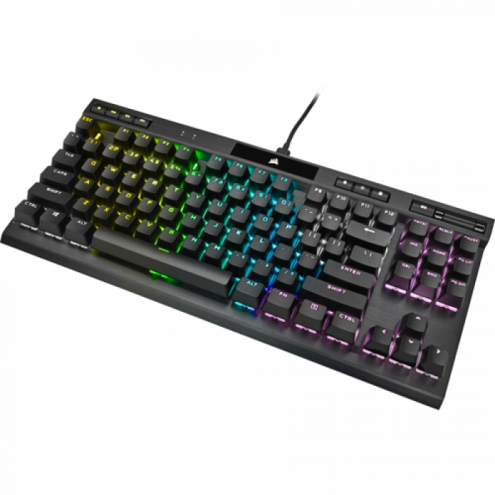 Tastatura Corsair K70 RGB TKL CHAMPION SERIES Cherry MX Red, RGB LED, USB, Black