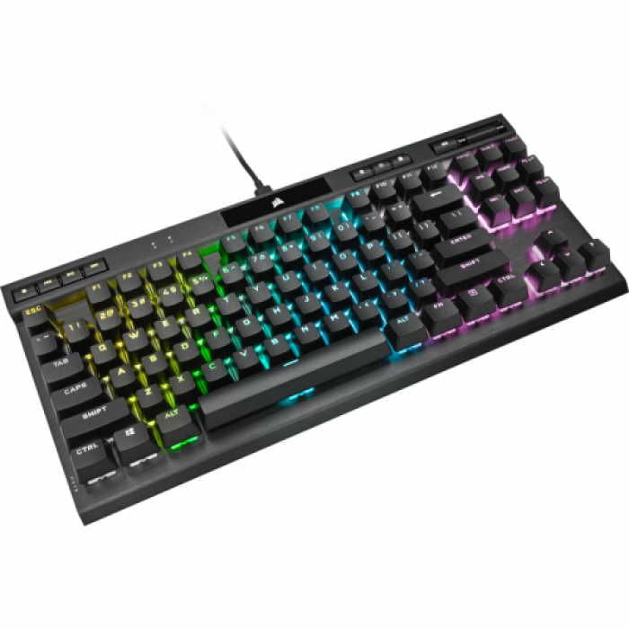 Tastatura Corsair K70 RGB TKL CHAMPION SERIES Cherry MX Red, RGB LED, USB, Black