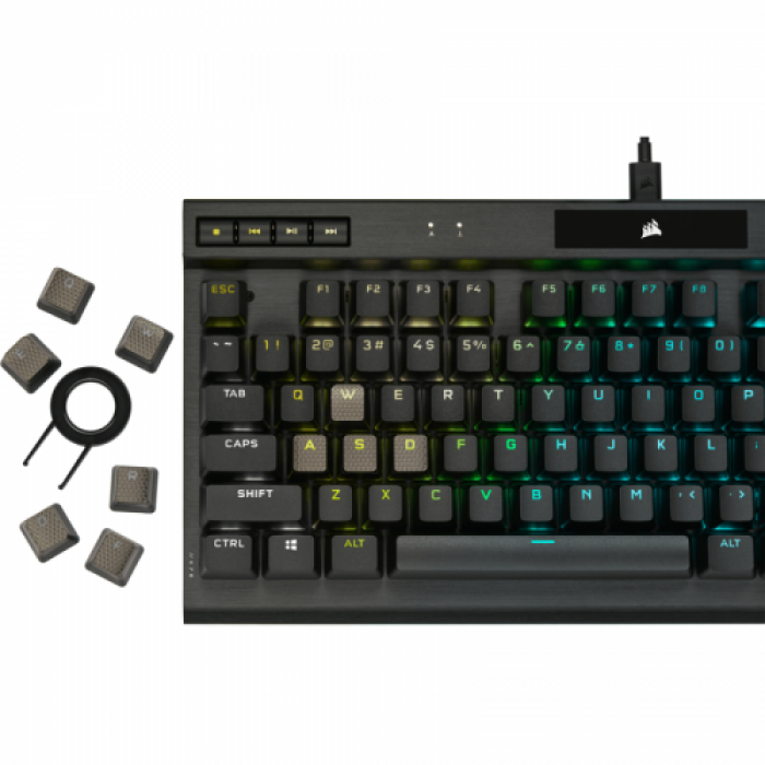 Tastatura Corsair K70 RGB TKL CHAMPION SERIES Cherry MX Speed, RGB LED, USB, Black