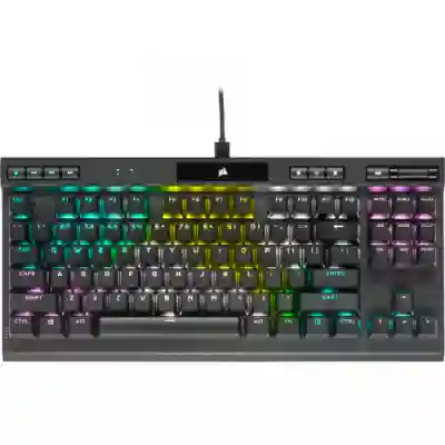 Tastatura Corsair K70 RGB TKL CHAMPION SERIES OPX Optical-Mechanical, RGB LED, USB, Black