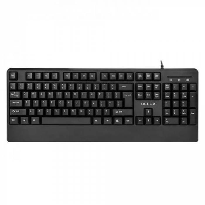 Tastatura Delux K6700U-BK, USB, Black