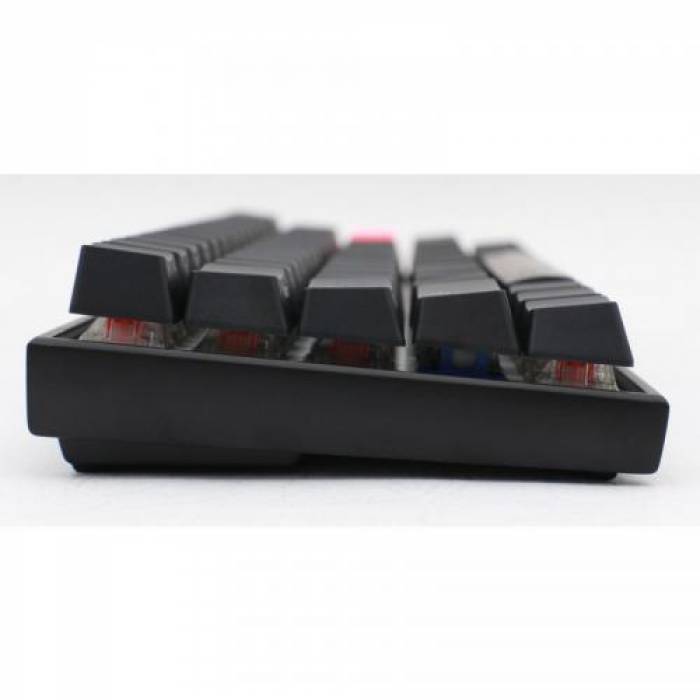 Tastatura Ducky Mecha Mini Cherry MX Blue Mecanica, RGB LED, USB, Black