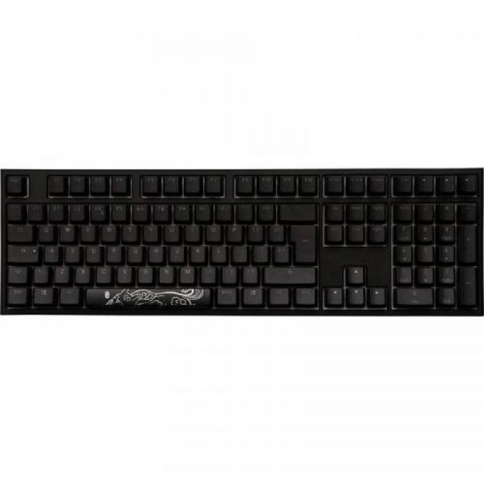 Tastatura Ducky One 2 Cherry MX Blue Mecanica, RGB LED, USB, Black-White
