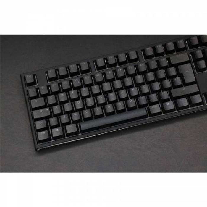 Tastatura Ducky One 2 Cherry MX Blue Mecanica, RGB LED, USB, Black-White