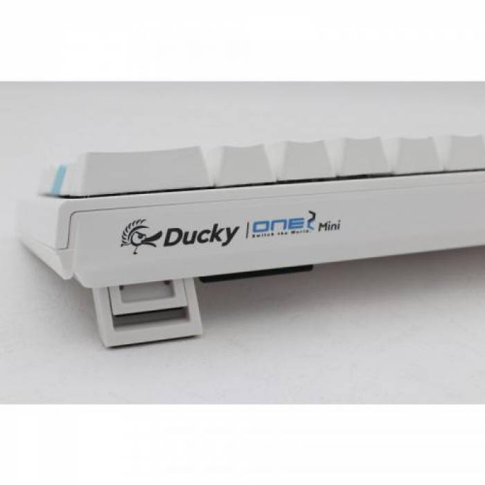 Tastatura Ducky One 2 Mini Cherry MX Brown Mecanica, RGB LED, USB, Pure White