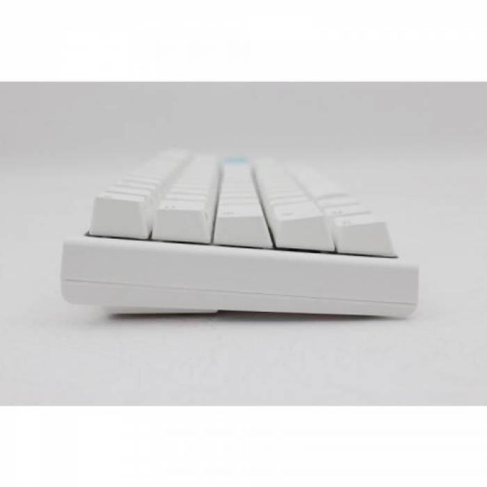 Tastatura Ducky One 2 Mini RGB Cherry MX Blue Mecanica, RGB LED, USB, Pure White
