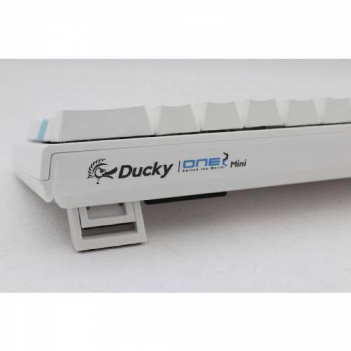 Tastatura Ducky One 2 Mini RGB Cherry MX Blue Mecanica, RGB LED, USB, Pure White