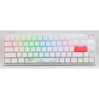 Tastatura Ducky One 2 SF Cherry MX Red Mecanica, RGB LED, USB, Pure White