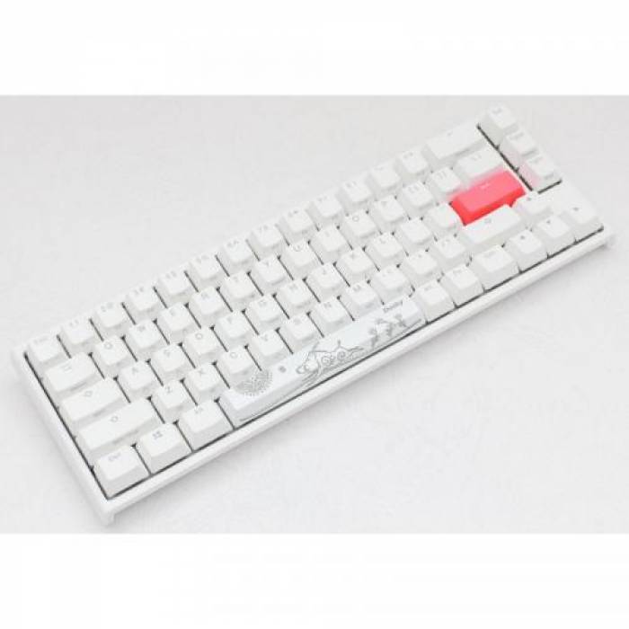 Tastatura Ducky One 2 SF Cherry MX Red Mecanica, RGB LED, USB, Pure White