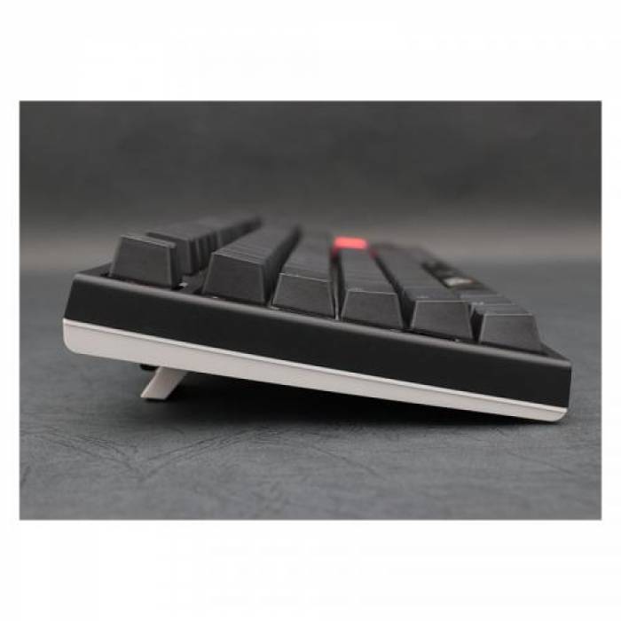 Tastatura Ducky One 2 TKL Cherry MX Blue Mecanica, RGB LED, USB, Black-White