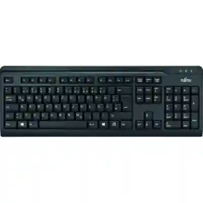 Tastatura Fujitsu KB410, USB, Layout RO, Black