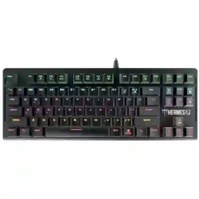 Tastatura Gamdias Hermes E2 Gamdias Brown Mecanica, RGB LED, USB, Black