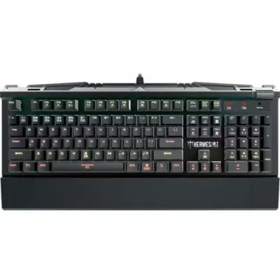 Tastatura Gamdias Hermes M2 Optical Blue Mecanica, RGB LED, USB, Black-Silver