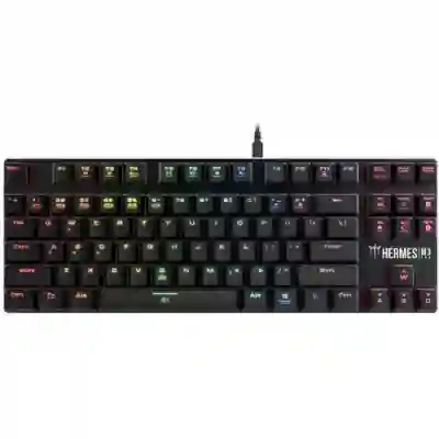 Tastatura Gamdias Hermes M3 GAMDIAS Brown Mecanica, RGB LED, USB, Black