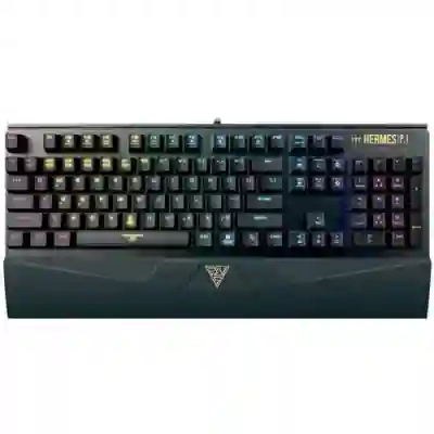 Tastatura Gamdias Hermes P1, RGB LED, USB, Black