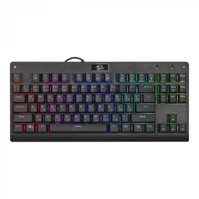 Tastatura Gaming Redragon Dark Avenger RGB LED Mecanica, USB, Black