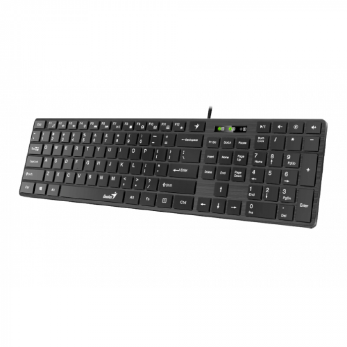 Tastatura Genius SlimStar 126, USB, Black