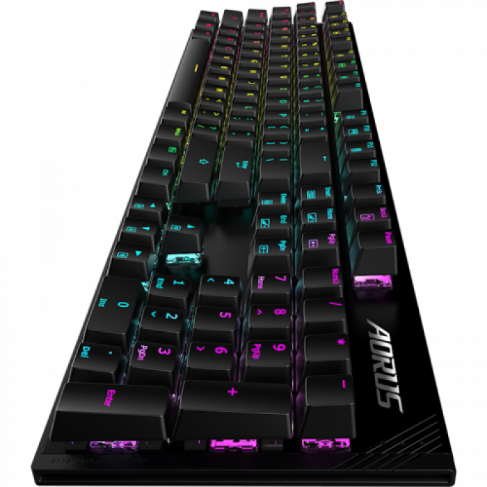 Tastatura Gigabyte AORUS K1 Cherry MX Red, RGB LED, USB, Black