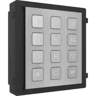 Tastatura Hikvision DS-KD-KP/S pentru videointerfon, Black