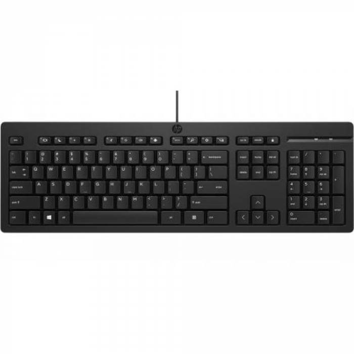 Tastatura HP 125, USB, Black