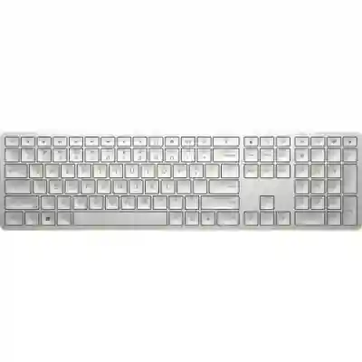 Tastatura HP 970 Programmable, USB Wireless, Silver