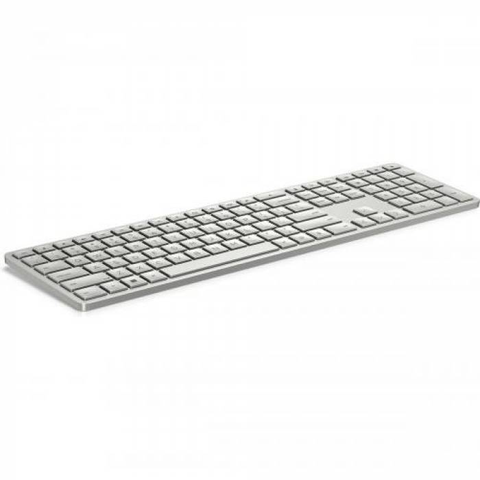 Tastatura HP 970 Programmable, USB Wireless, Silver