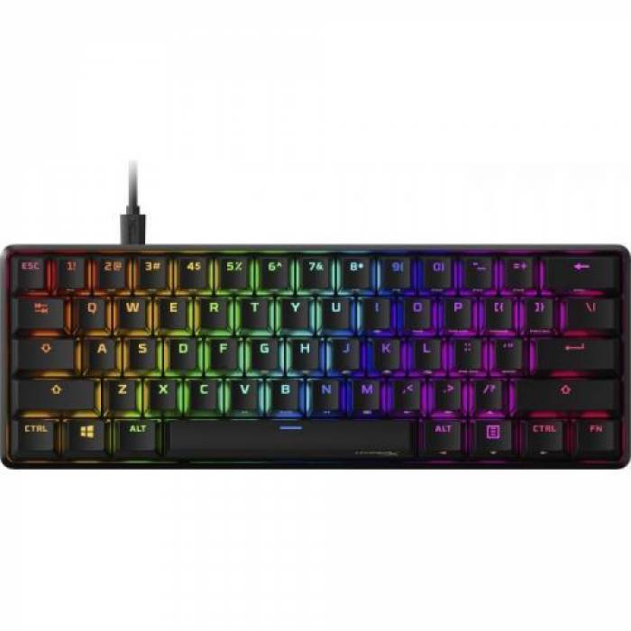 Tastatura HP HyperX Alloy Origins 60 Red Switch, RGB LED, USB, Black