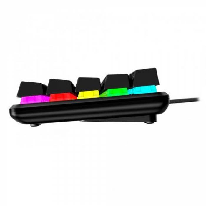 Tastatura HP HyperX Alloy Origins 65 Aqua Switch, RGB LED, USB, Black
