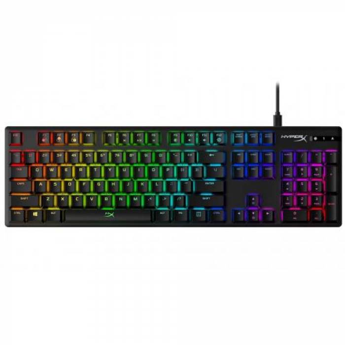 Tastatura HP HyperX Alloy Origins Aqua Switch, RGB LED, USB, Black