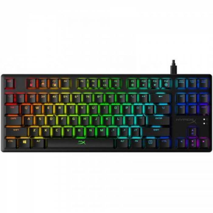 Tastatura HP HyperX Alloy Origins Core Blue Switch, RGB LED, USB, Black