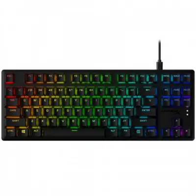 Tastatura HyperX Alloy Origins Core TKL PBT Aqua Switch, RGB LED, USB, Black