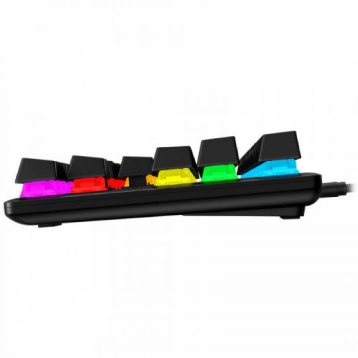 Tastatura HyperX Alloy Origins Core TKL PBT Aqua Switch, RGB LED, USB, Black
