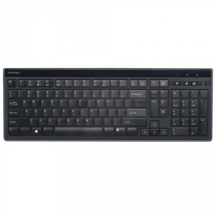 Tastatura Kensington Advance Fit Full-Size Slim, USB, Black