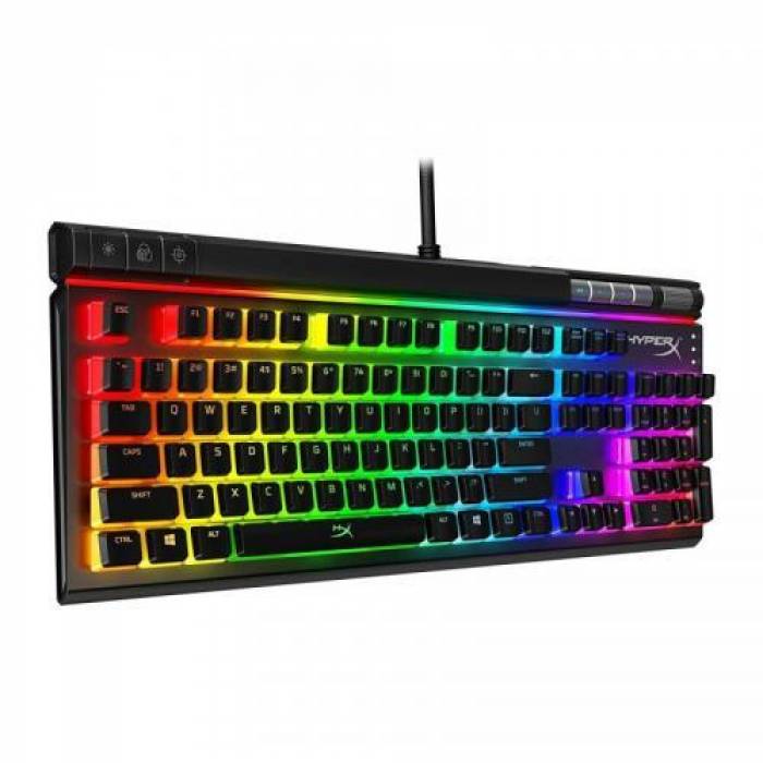 Tastatura Kingston HP HyperX Alloy Elite 2 Red Switch, RGB LED, USB, Black