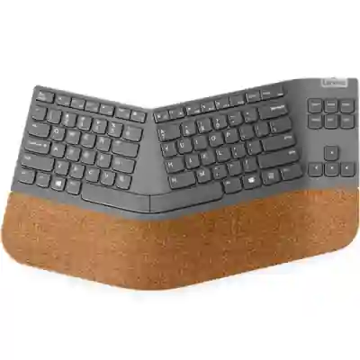 Tastatura Lenovo Go Split, USB Wireless, Grey
