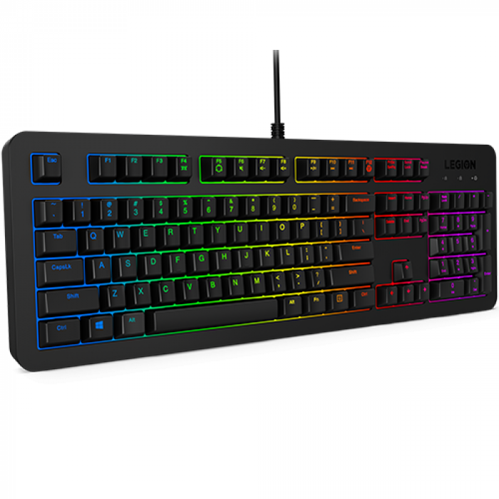 Tastatura Lenovo Legion K300, RGB LED, USB, Black