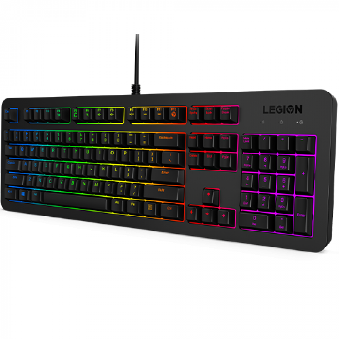 Tastatura Lenovo Legion K300, RGB LED, USB, Black