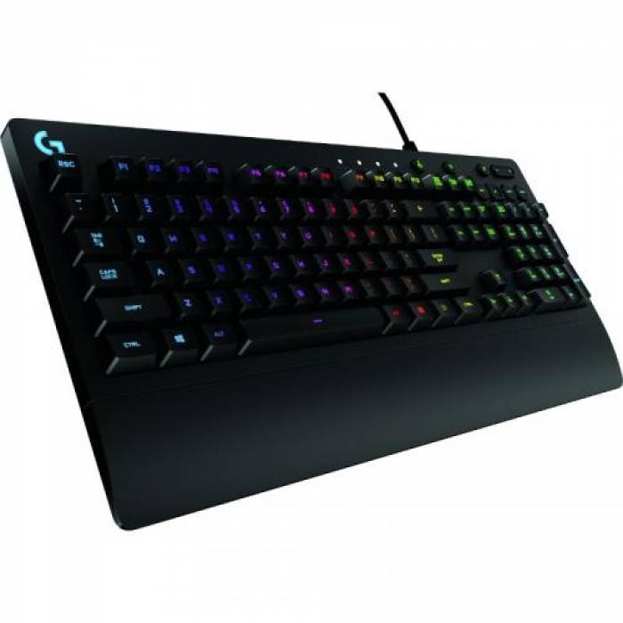 Tastatura Logitech G213 Prodigy, RGB LED, USB, Layout US, Black