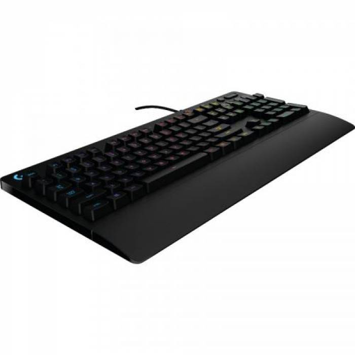 Tastatura Logitech G213 Prodigy, RGB LED, USB, Layout US, Black